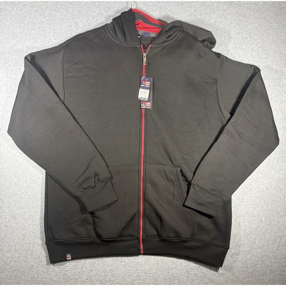 Phat Farm Full-Zip Hoodie Size 2XL Black Red NWT